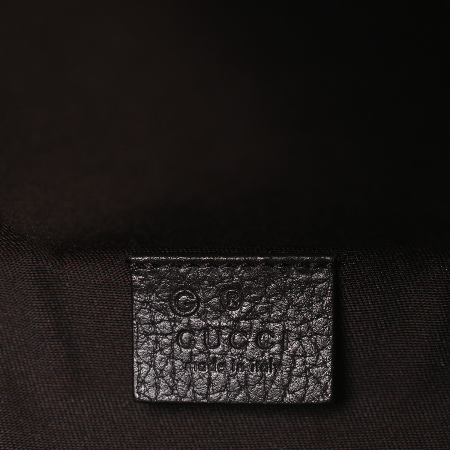 Gucci Monogram Dollar Calfskin Waist Pouch Beige Ebony Testa di Moro Marrone Scuro 6 of 10