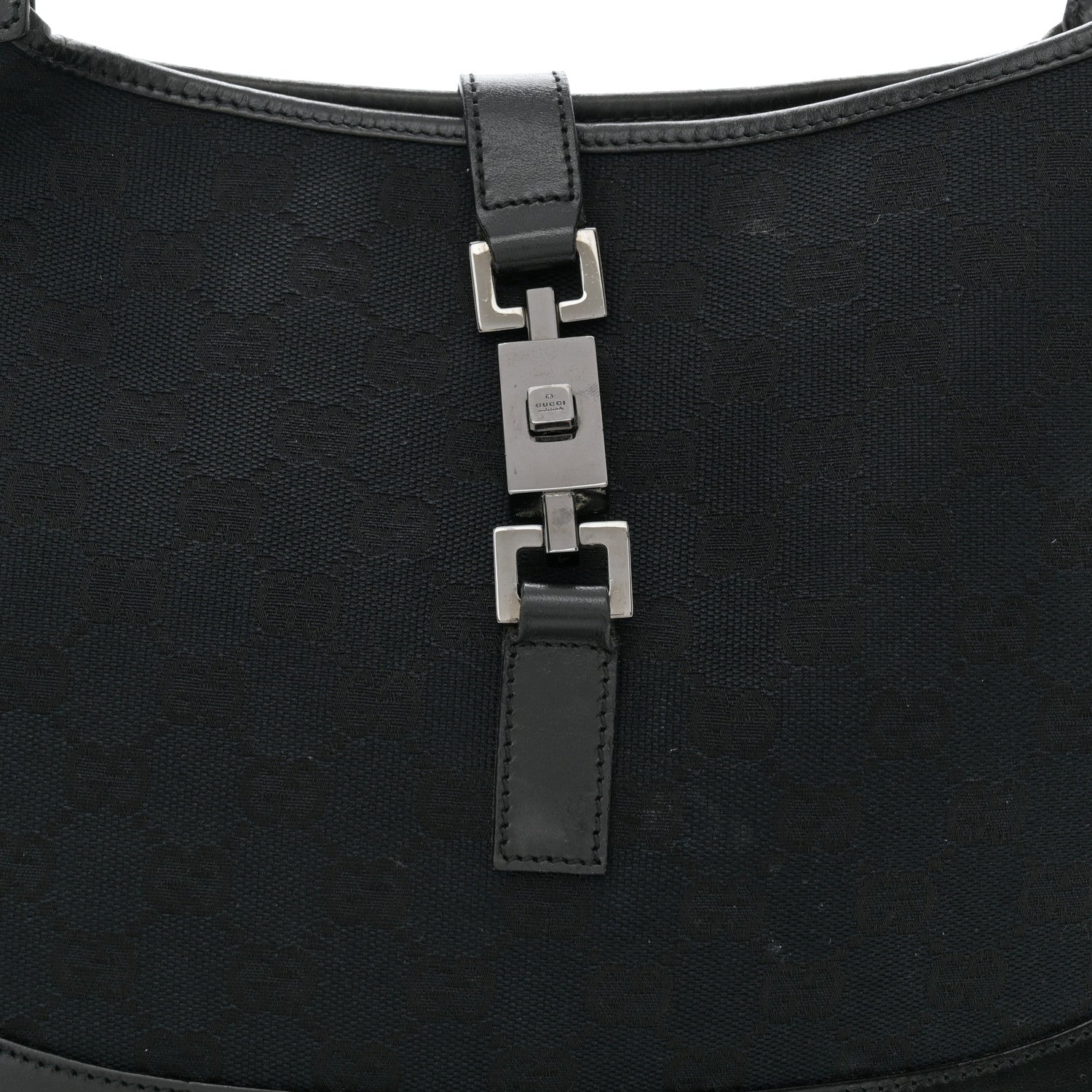 Gucci Monogram Jackie O Hobo Black 8 of 13