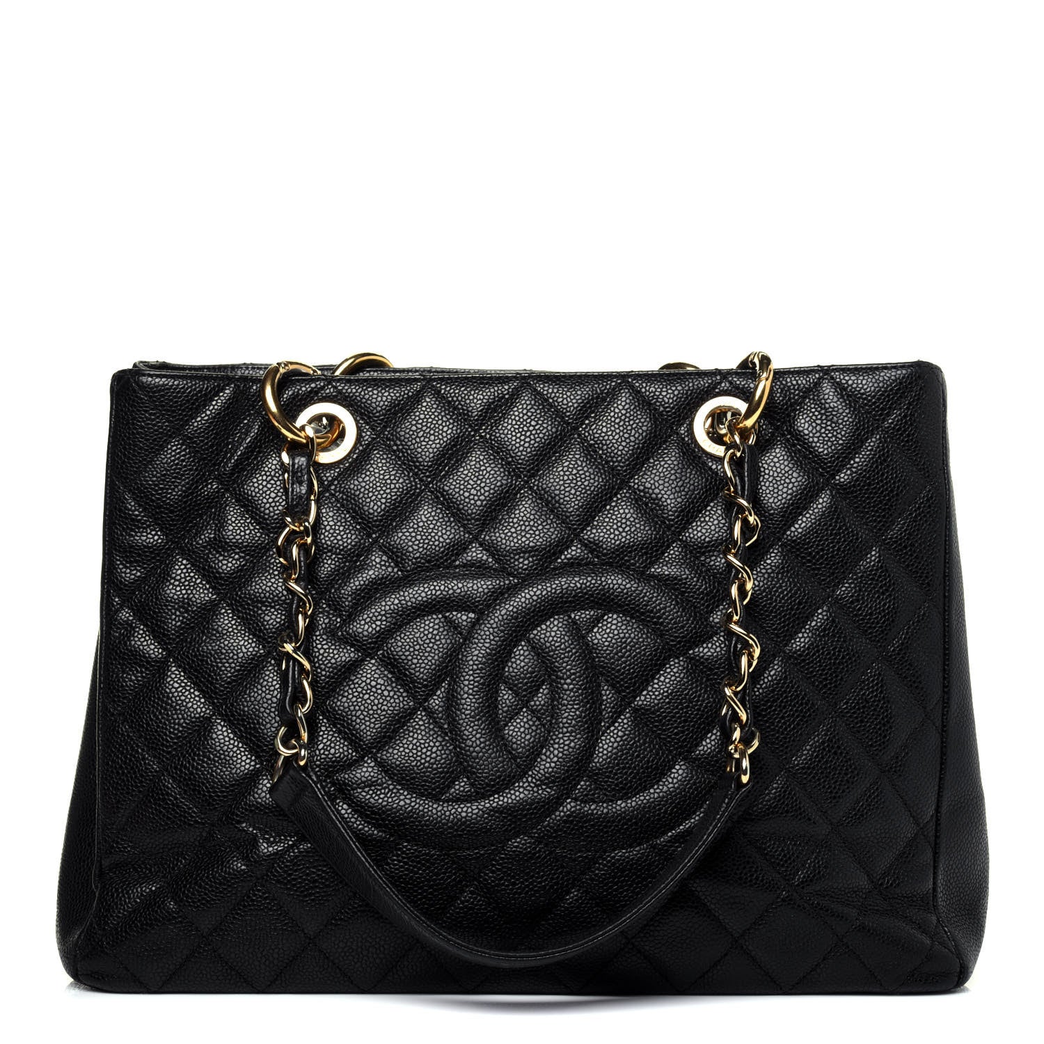 Chanel Caviar Quilted Grand Shopping Tote GST Black 1 of 12