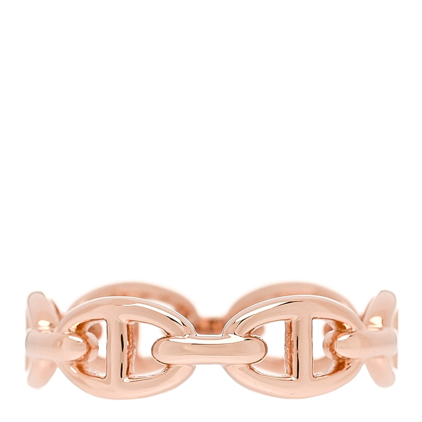 18K Rose Gold PM Chaine d'Ancre Enchainee Ring 55 7.25