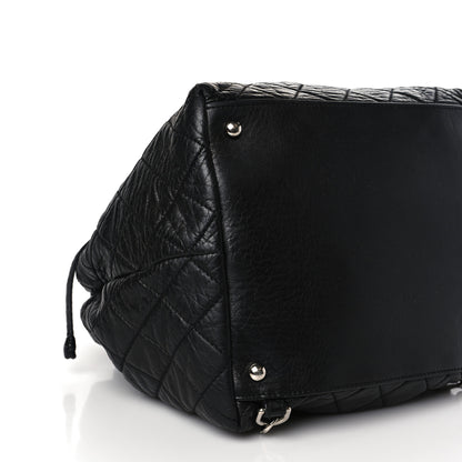 Chanel Glazed Calfskin Quilted Beijing Backpack Black 7 of 9