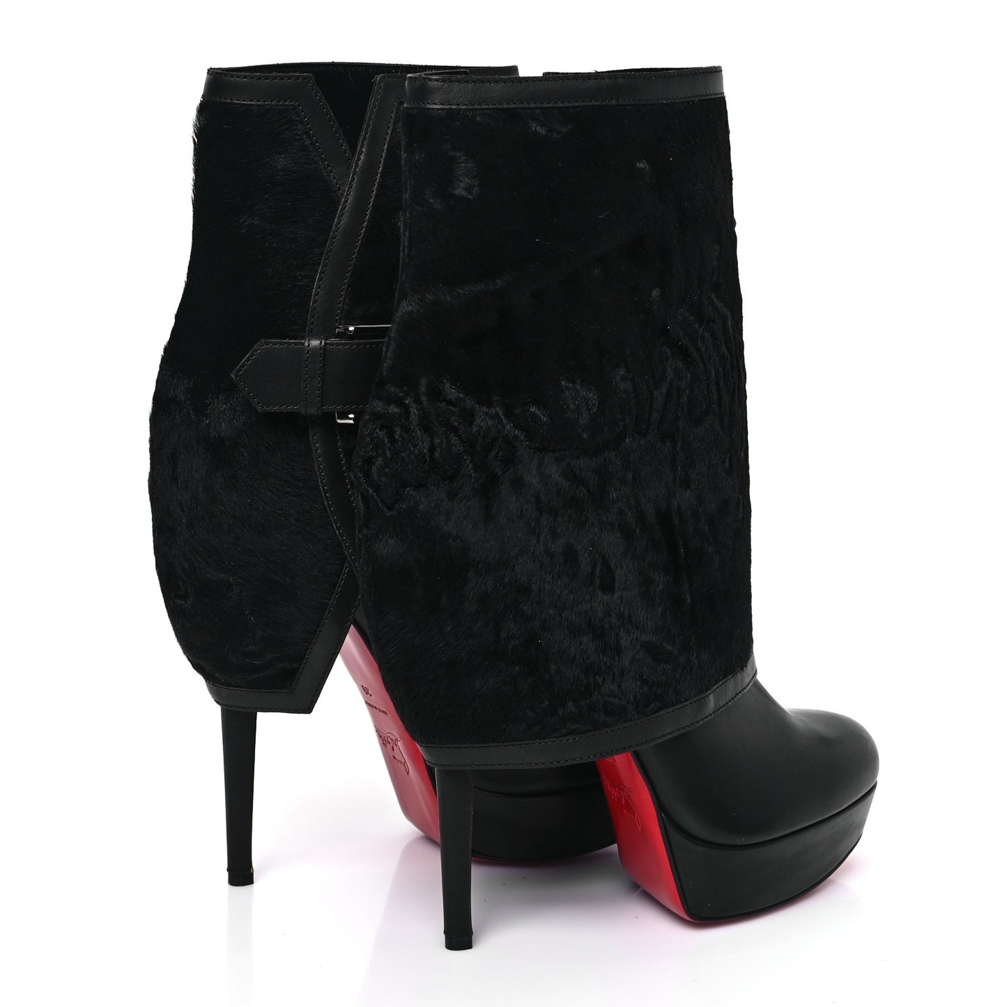Calfskin Karkoul Armony 140 Ankle Boots 39 Black