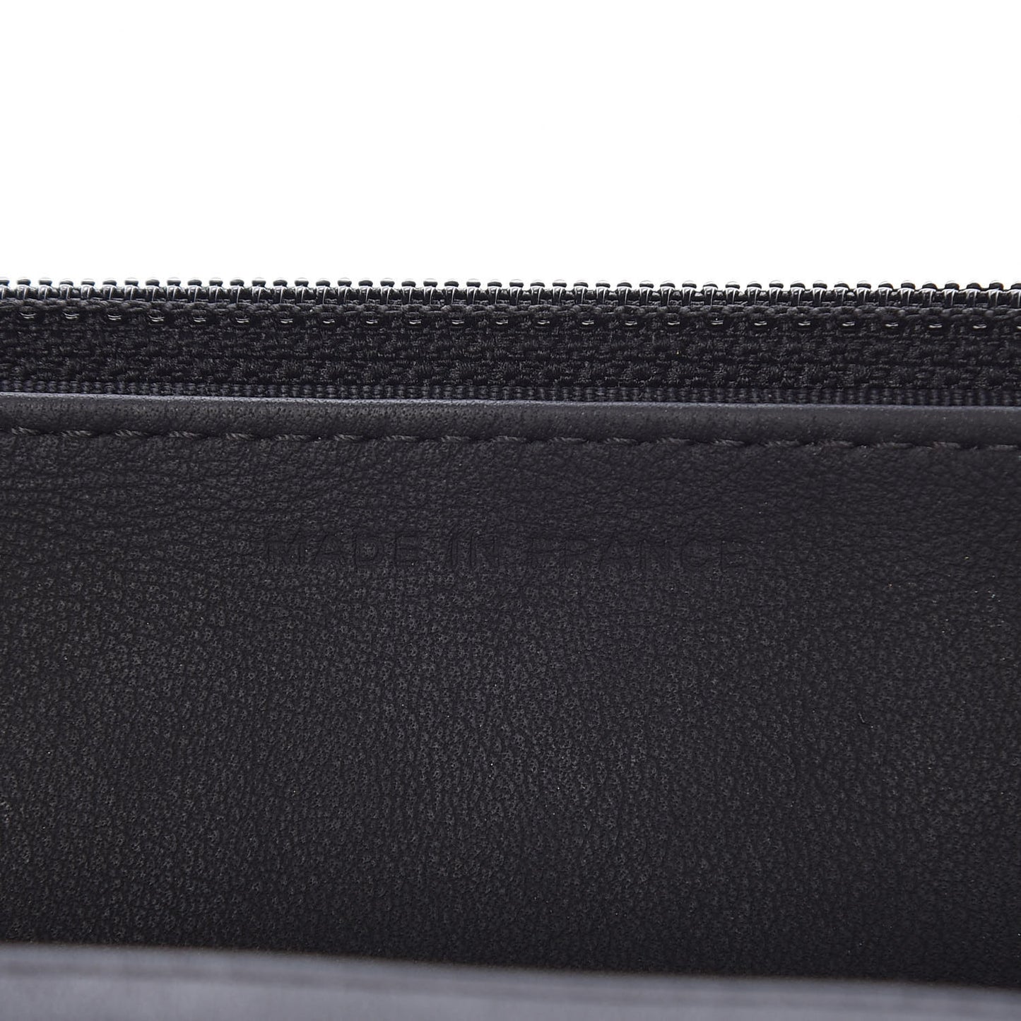 Calfskin Quilted Wallet On Chain WOC Black