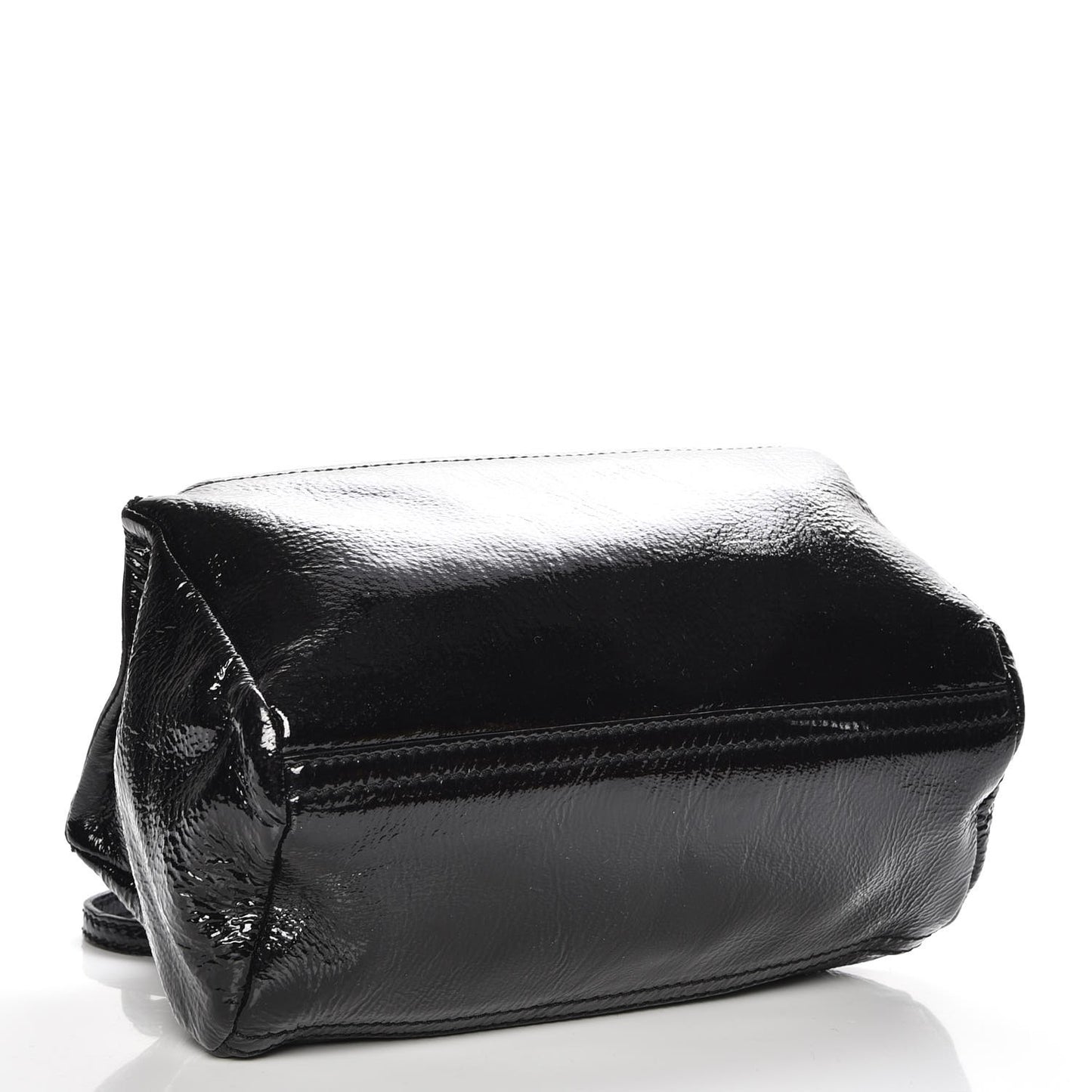 Crinkled Patent Mini Pandora Black