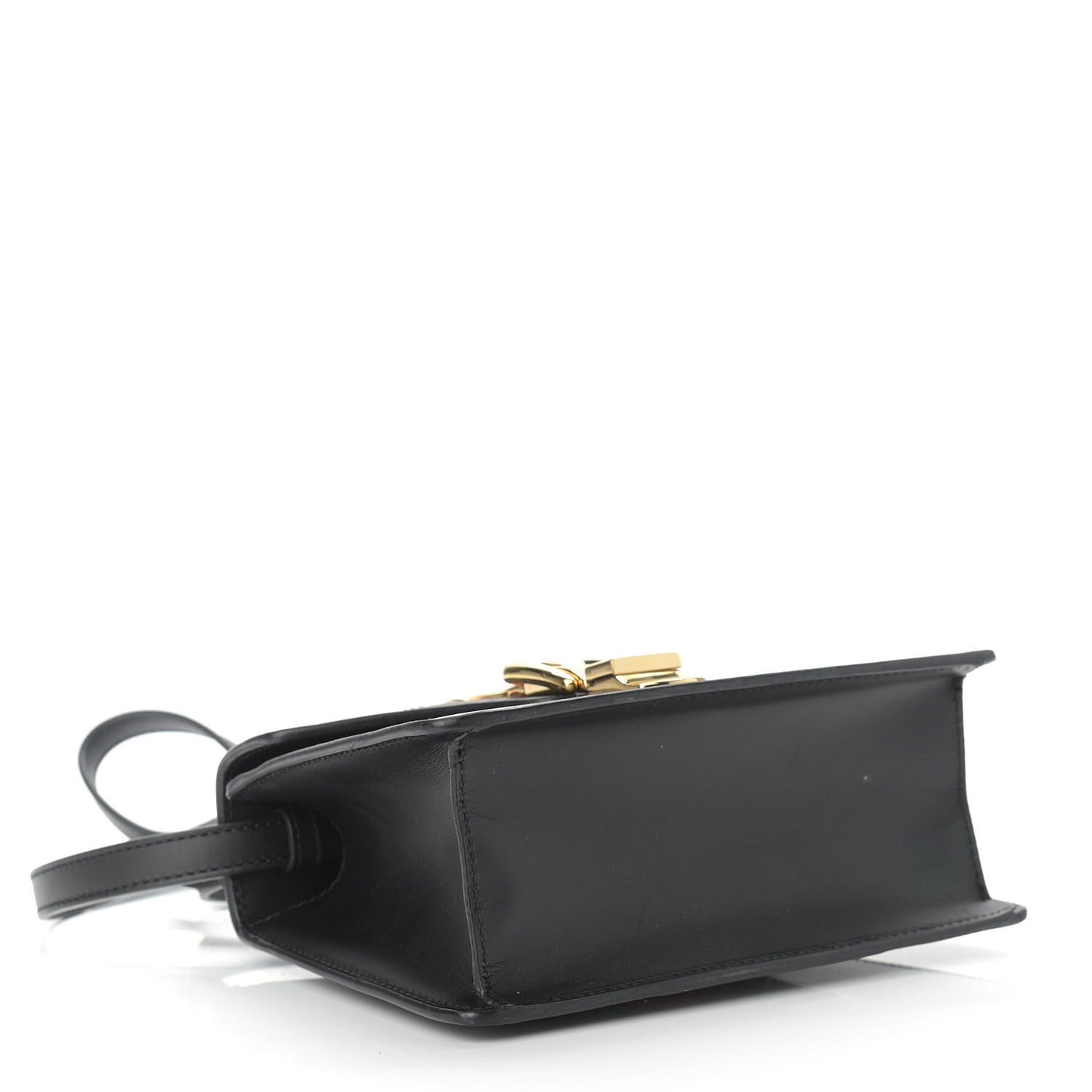 Calfskin Mini Sylvie Top Handle Bag Black