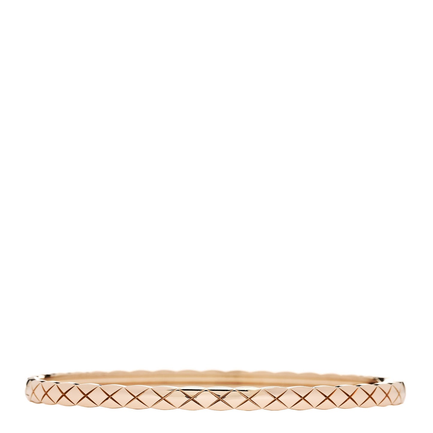 18K Beige Gold Mini Coco Crush Bangle Bracelet M