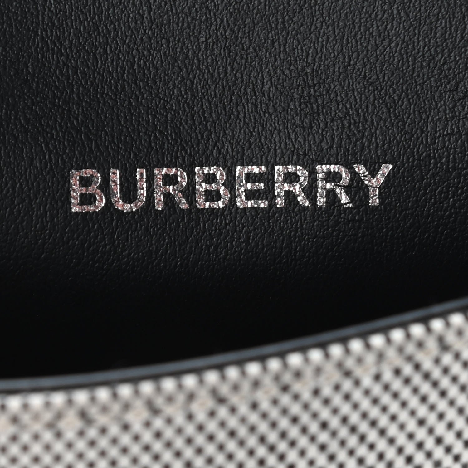 Burberry Cotton Canvas Calfskin Two Tone Phone Case Black 7 of 8