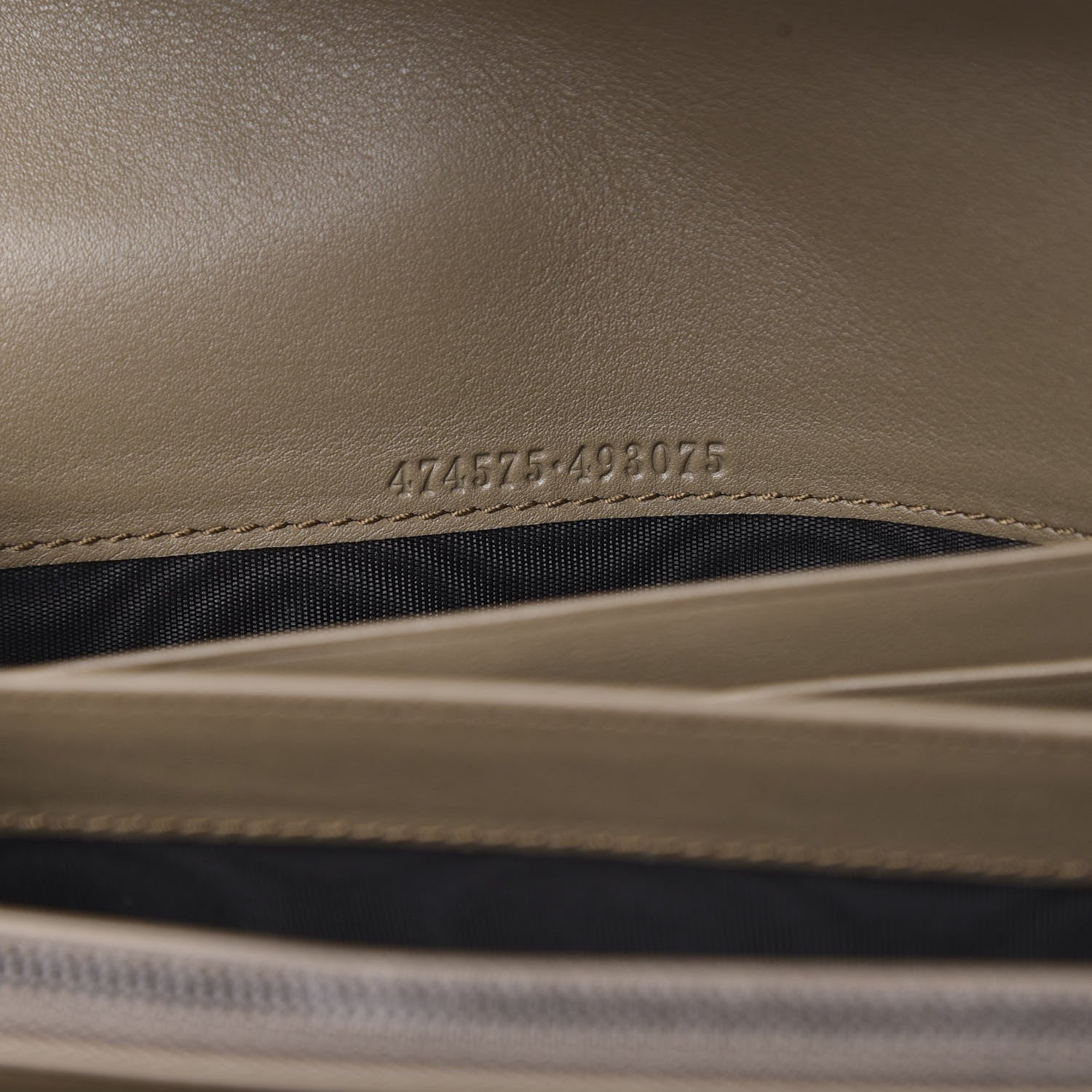 Gucci Velvet Matelasse GG Marmont Chain Wallet Taupe 7 of 11