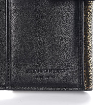 Alexander McQueen Metallic Calfskin Skull Continental Wallet Antique Gold 7 of 16