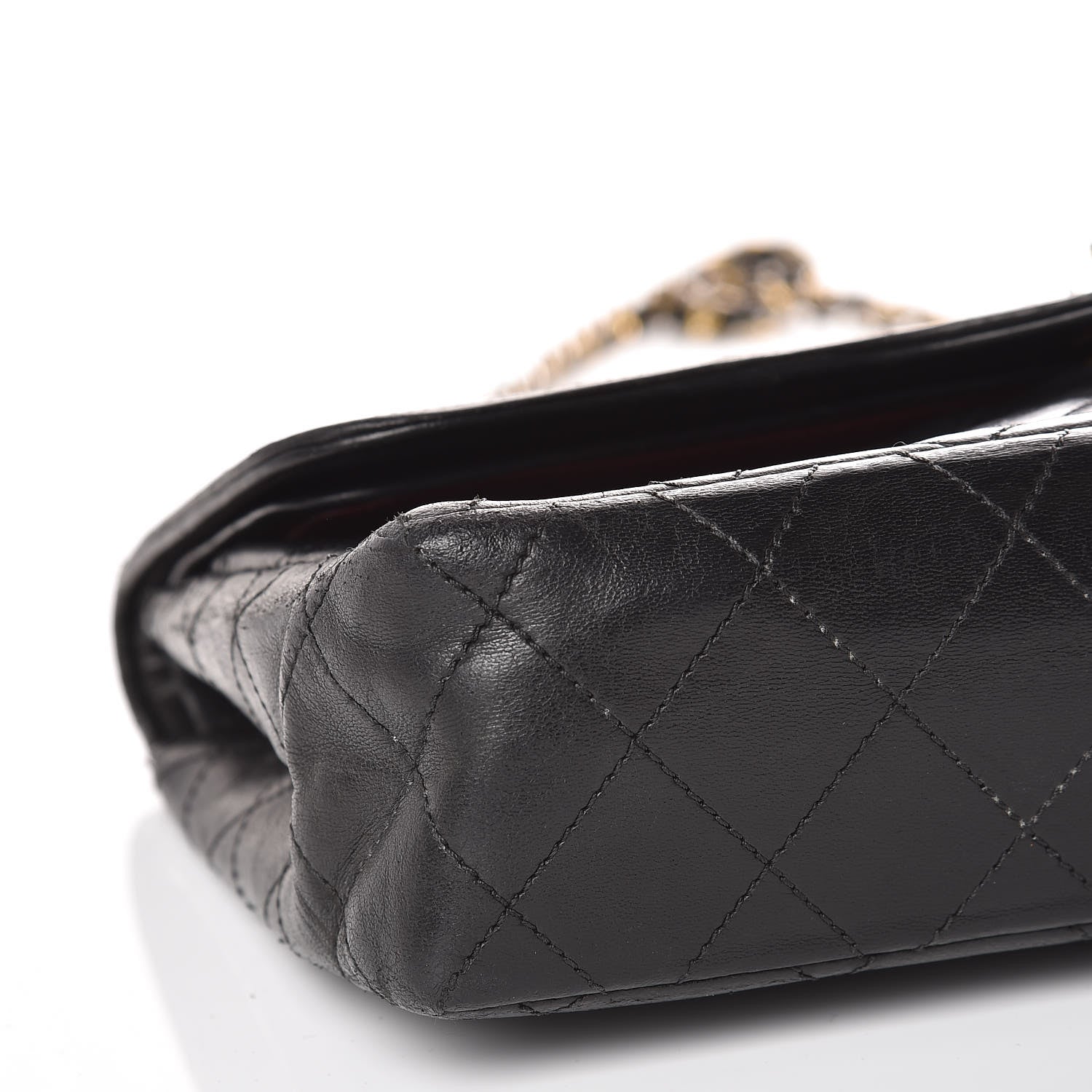 Chanel Lambskin Quilted Medium Double Flap Black 12 of 24