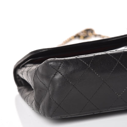 Chanel Lambskin Quilted Medium Double Flap Black 12 of 24