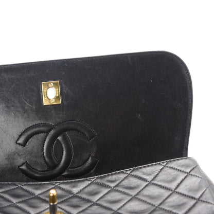 Chanel Lambskin Quilted Medium Single Flap Black 11 of 15