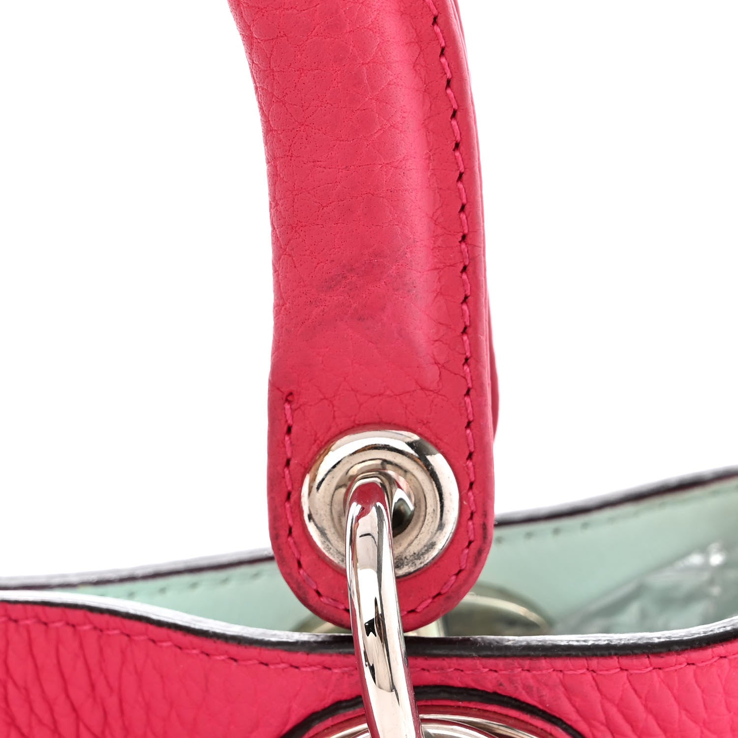 Christian Dior Bullcalf Medium Diorissimo Tote Fuchsia 15 of 15