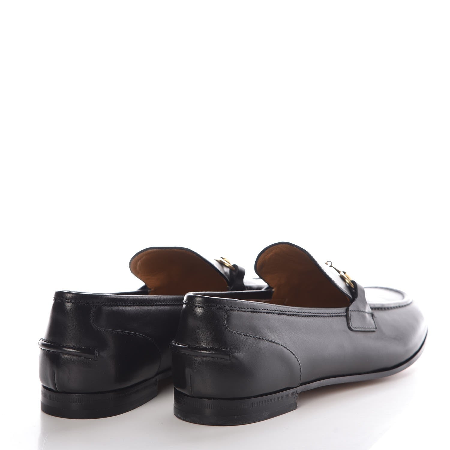 Gucci Calfskin Womens Jordaan Loafers 40.5 Black 4 of 8