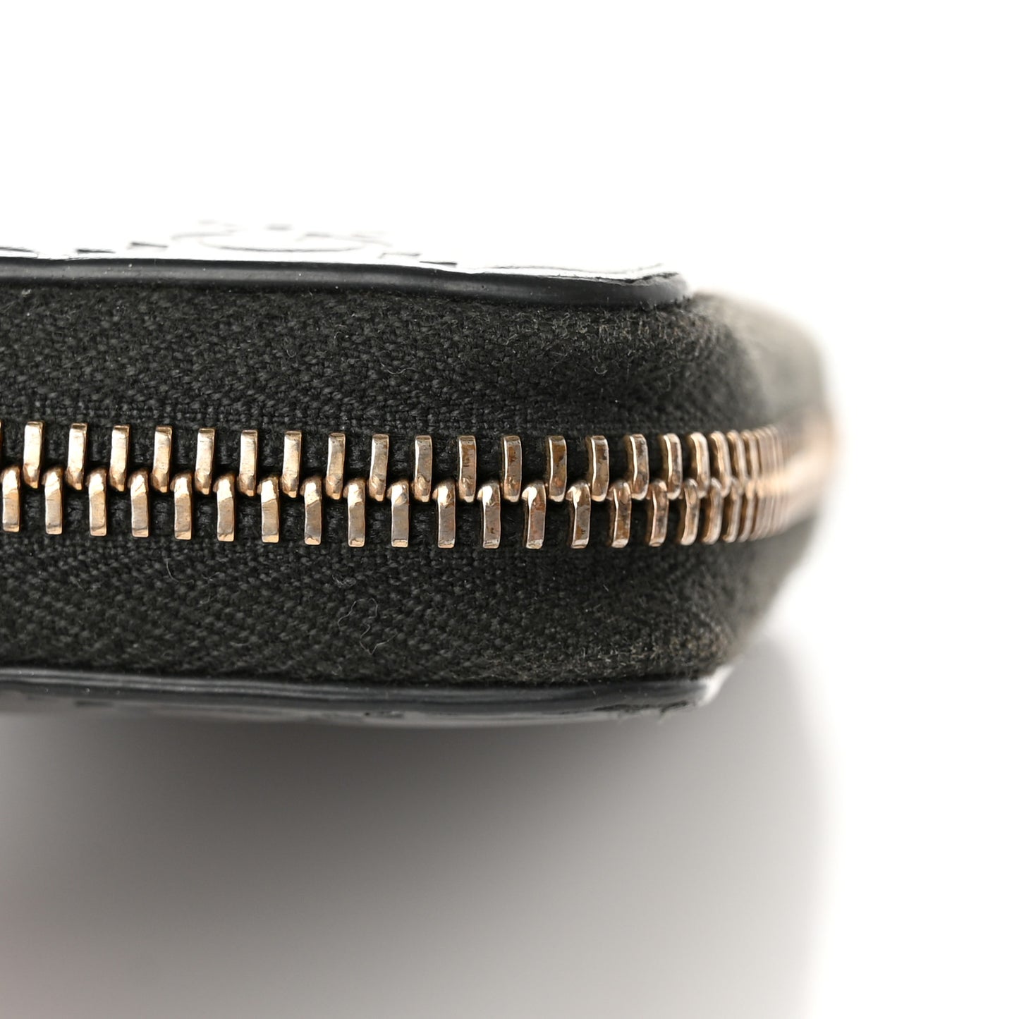 Guccissima GG Pierce Zip Around Wallet Black