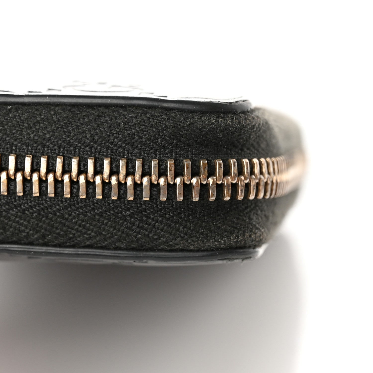 Gucci Guccissima GG Pierce Zip Around Wallet Black 9 of 11