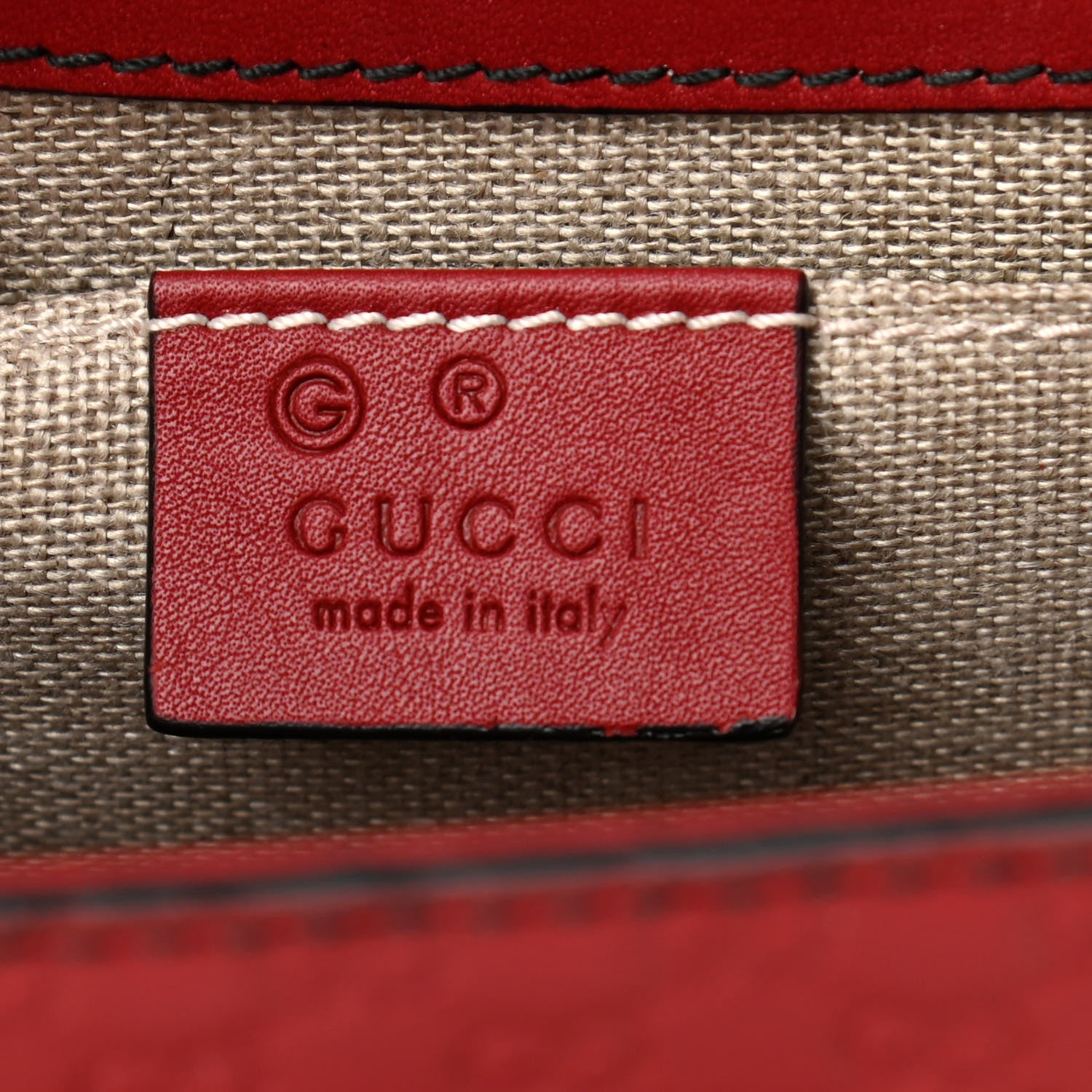 Gucci Microguccissima Medium Emily Chain Shoulder Bag Red 6 of 10