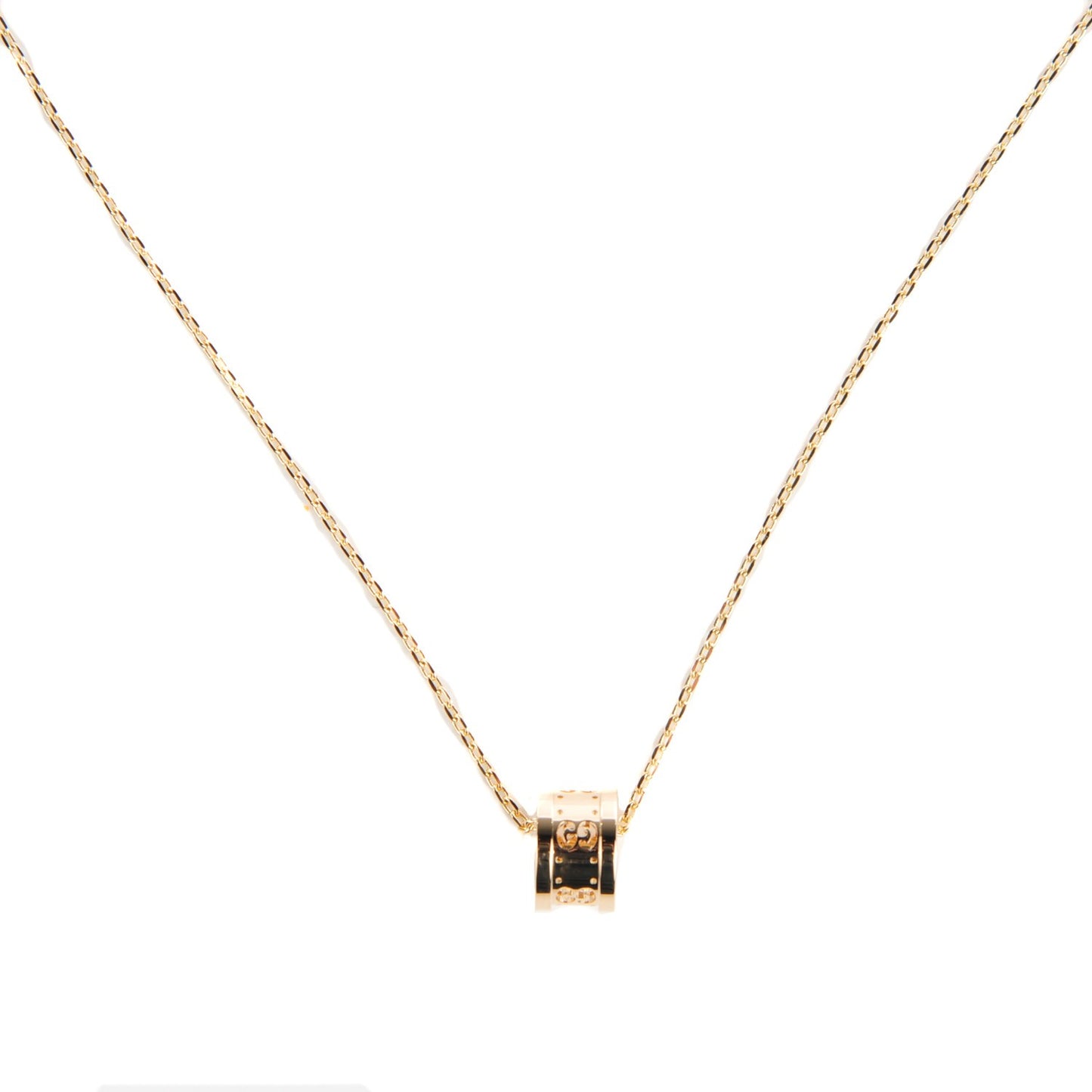 18K Yellow Gold Icon Twirl Pendant Necklace