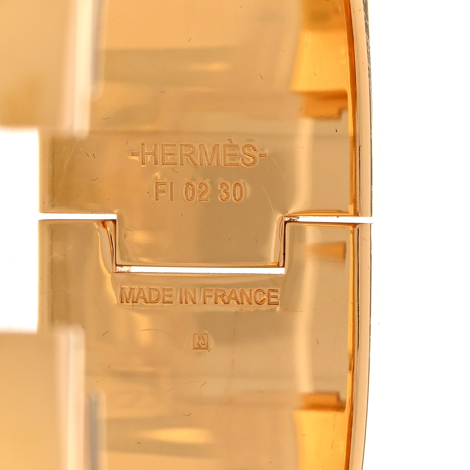 Hermes Enamel Wide Clic Clac H Bracelet PM White 4 of 5