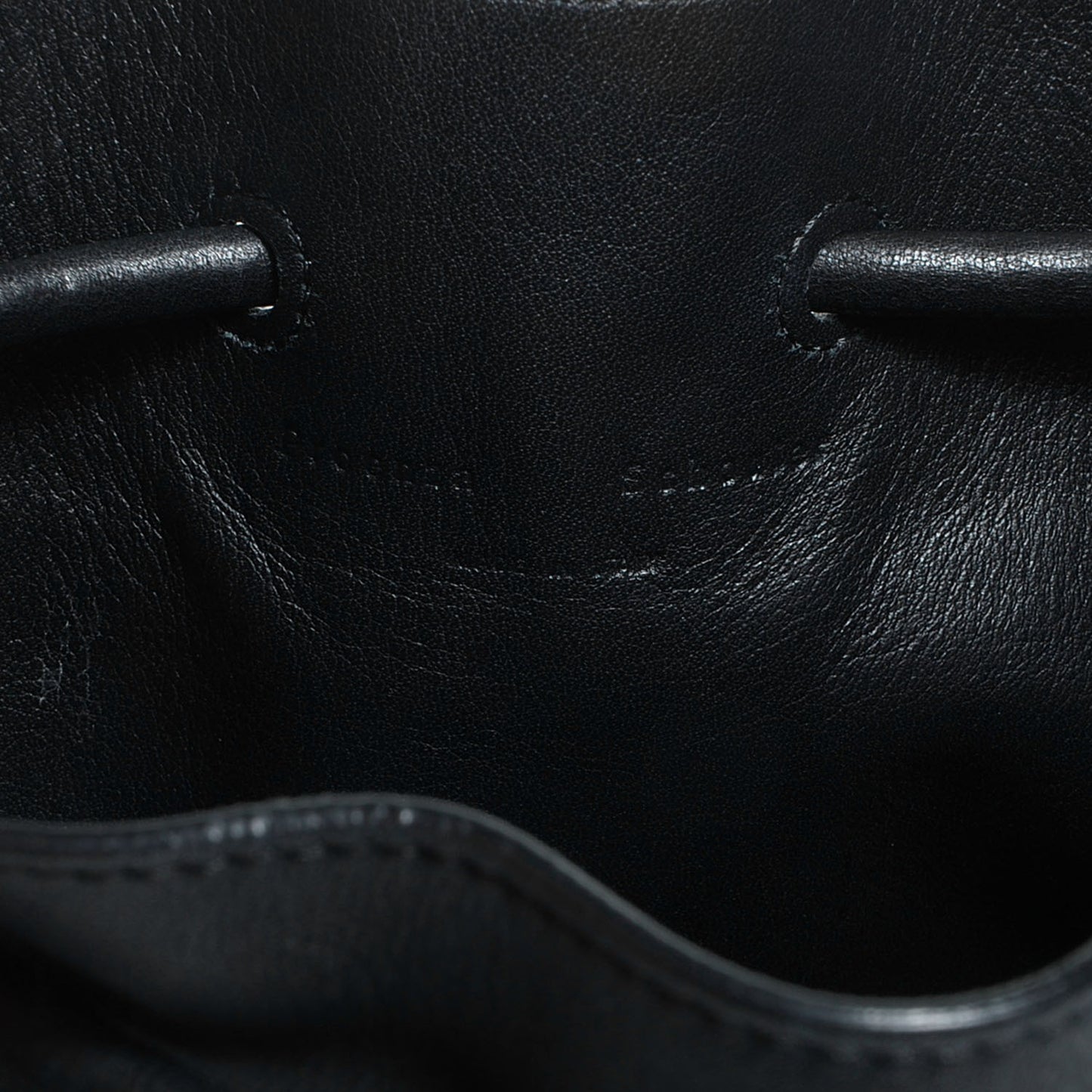 Smooth Leather Watersnake Patchwork Medium Bucket Bag Cadet