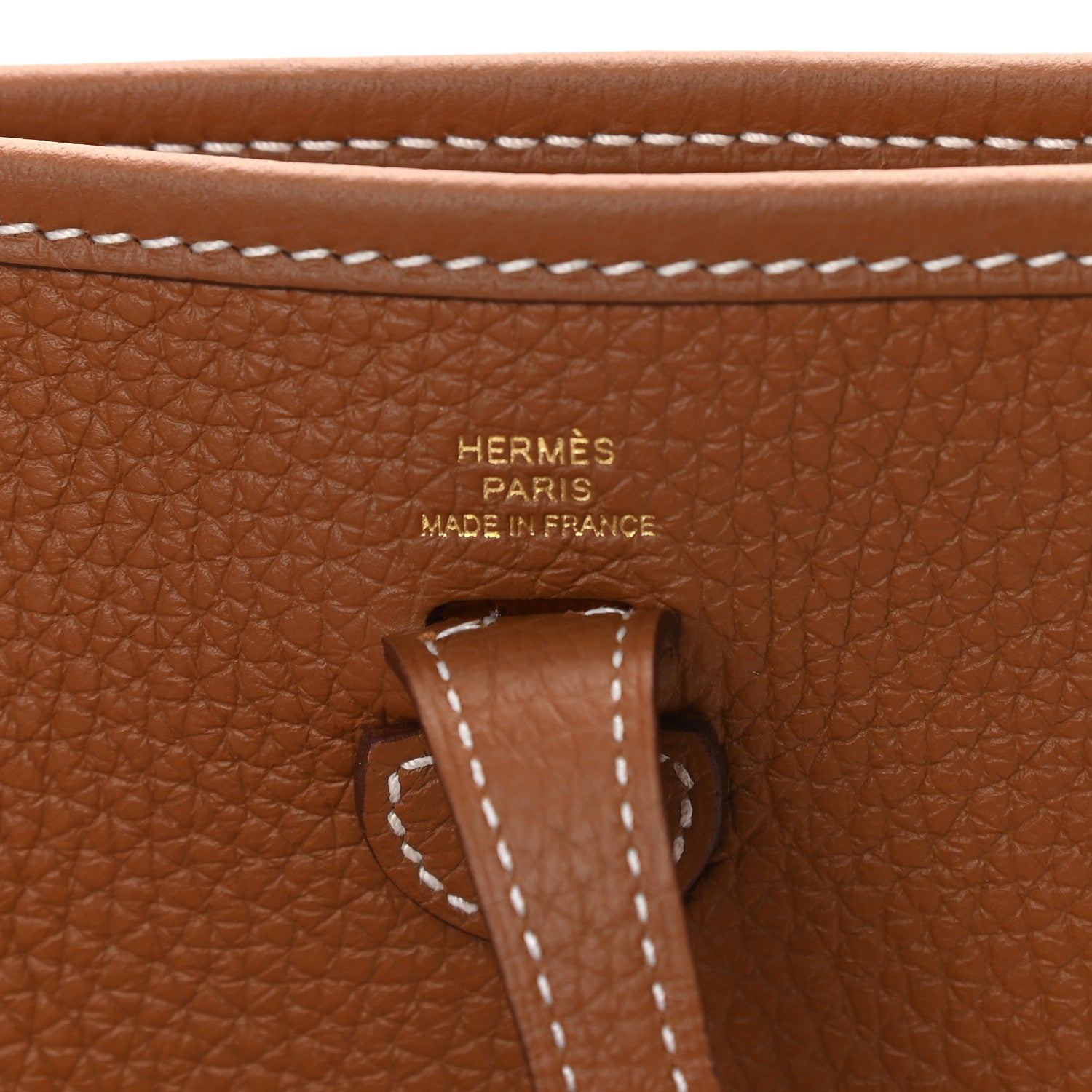 Hermes Taurillon Clemence Evelyne TPM Gold 6 of 9