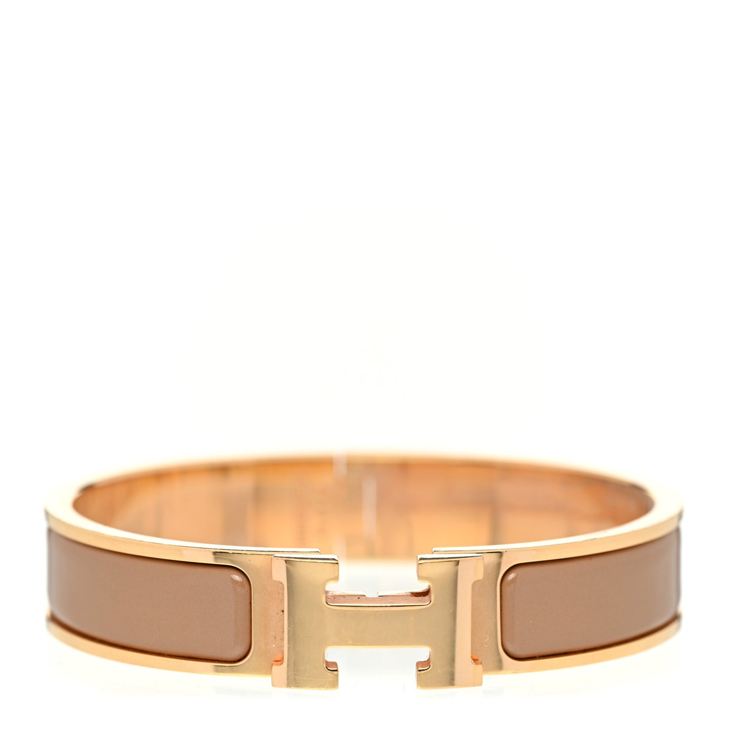 Enamel Narrow Clic Clac H Bracelet PM Chataigne