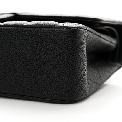 Chanel Caviar Quilted Medium Double Flap Black 10 of 11