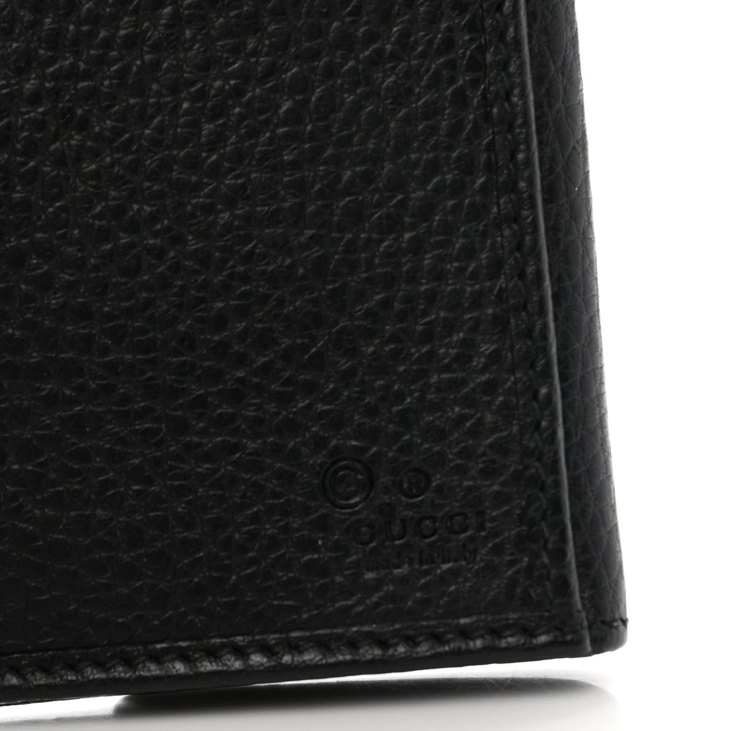 Pebbled Calfskin Continental Wallet Black