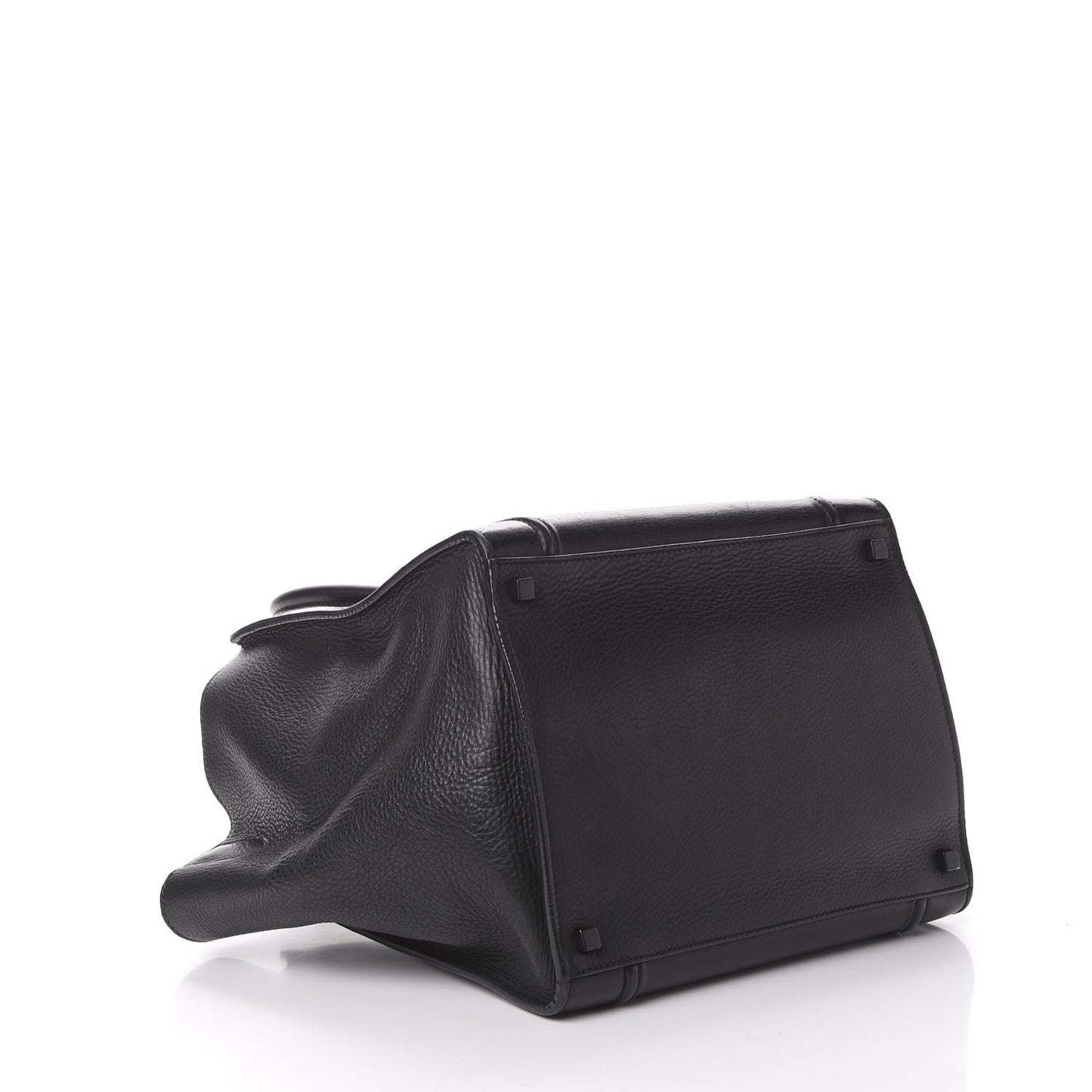 Supple Calfskin Medium Phantom Luggage Black