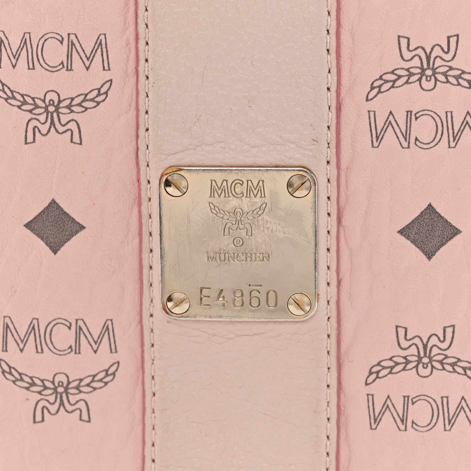 MCM Visetos Medium Liz Reversible Shopper Tote Soft Pink 8 of 22