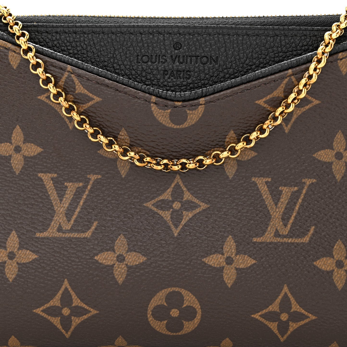 Monogram Pallas Clutch Black