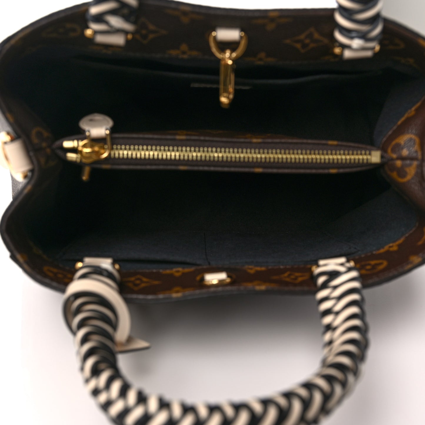 Monogram Braided Montaigne BB Creme Beige