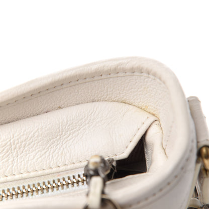 Chanel Patent Goatskin Quilted Small Gabrielle Hobo White 12 of 14