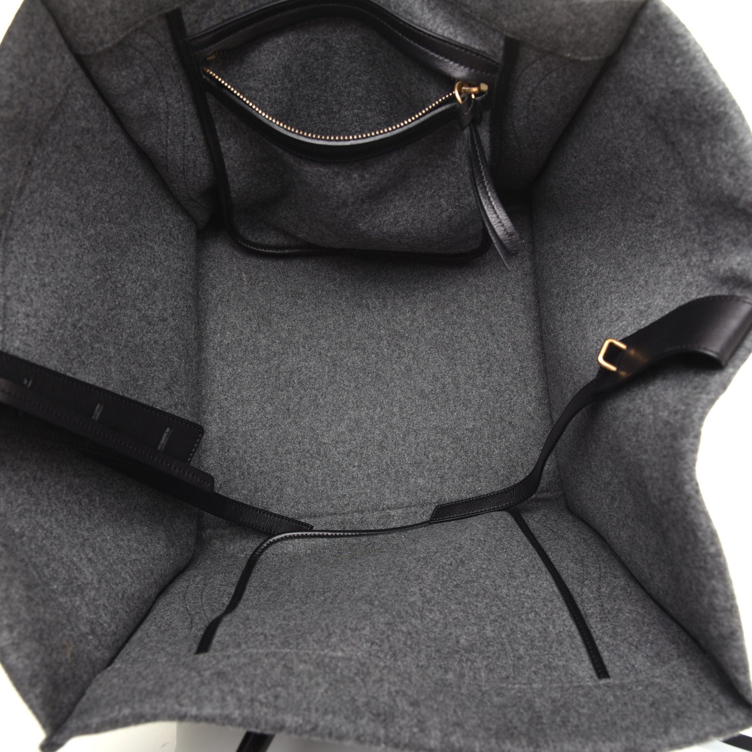 Celine Felt Medium Phantom Luggage Pearl Grey 5 of 9