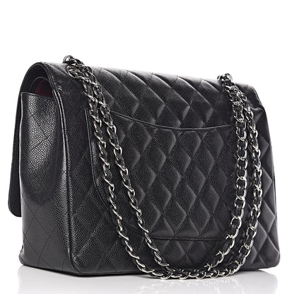 Chanel Caviar Quilted Maxi Double Flap Black 3 of 23