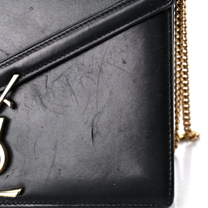 Saint Laurent Smooth Calfskin Monogram Cassandra Clasp Bag Black 23 of 28
