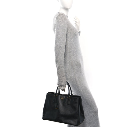 Prada Saffiano Lux Large Tote Black 2 of 9