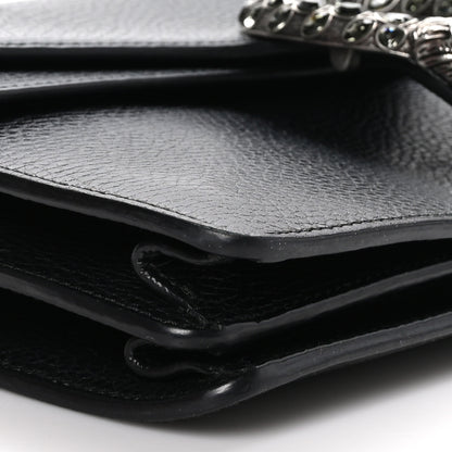 Gucci Pebbled Calfskin Small Dionysus Shoulder Bag Black 8 of 9