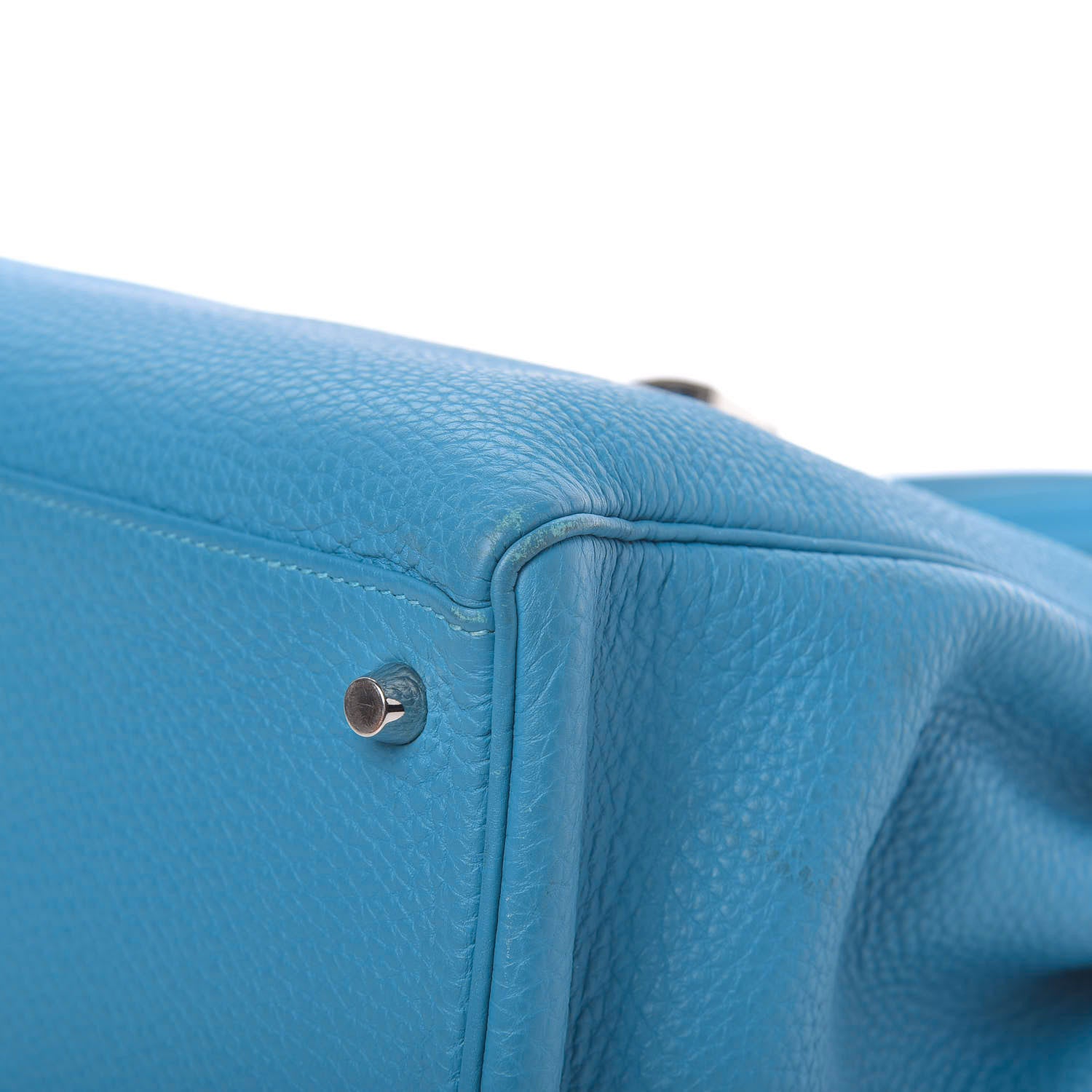 Hermes Togo Kelly Retourne 35 Turquoise 10 of 17