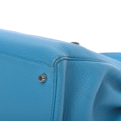 Hermes Togo Kelly Retourne 35 Turquoise 10 of 17