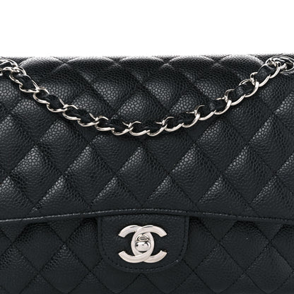 Chanel Caviar Quilted Medium Double Flap Black 8 of 11