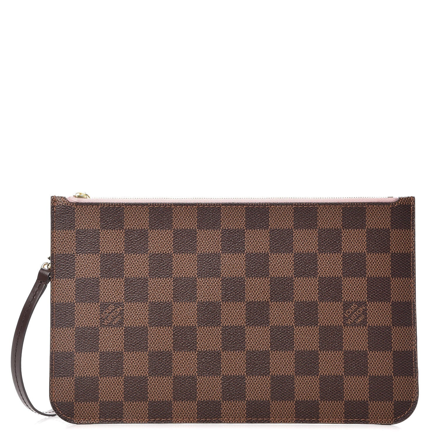 Louis Vuitton Damier Ebene Neverfull MM GM Pochette Rose Ballerine 1 of 8