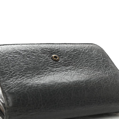 Balenciaga Agneau Classic Hardware Continental Zip Around Wallet Gris Fossile 9 of 12