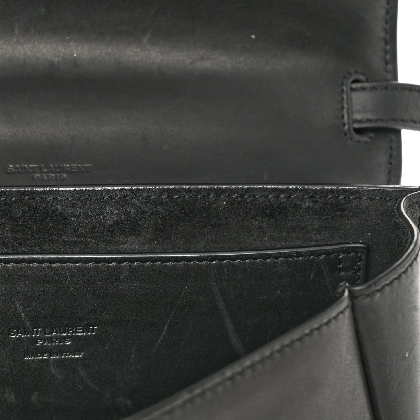 Smooth Calfskin Monogram Medium Kaia Satchel Black