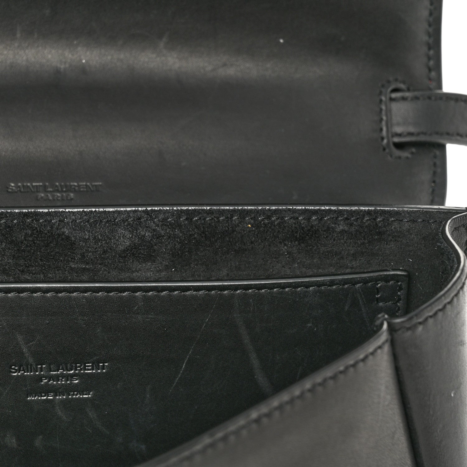 Saint Laurent Smooth Calfskin Monogram Medium Kaia Satchel Black 12 of 12