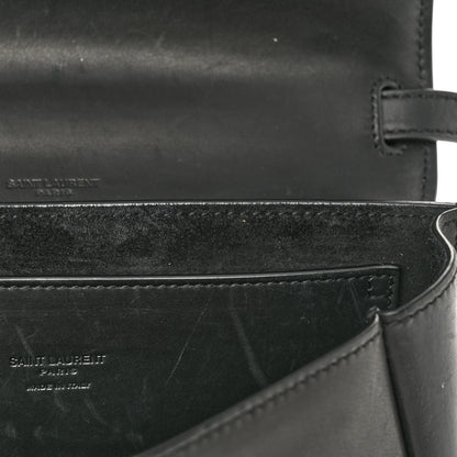 Saint Laurent Smooth Calfskin Monogram Medium Kaia Satchel Black 12 of 12
