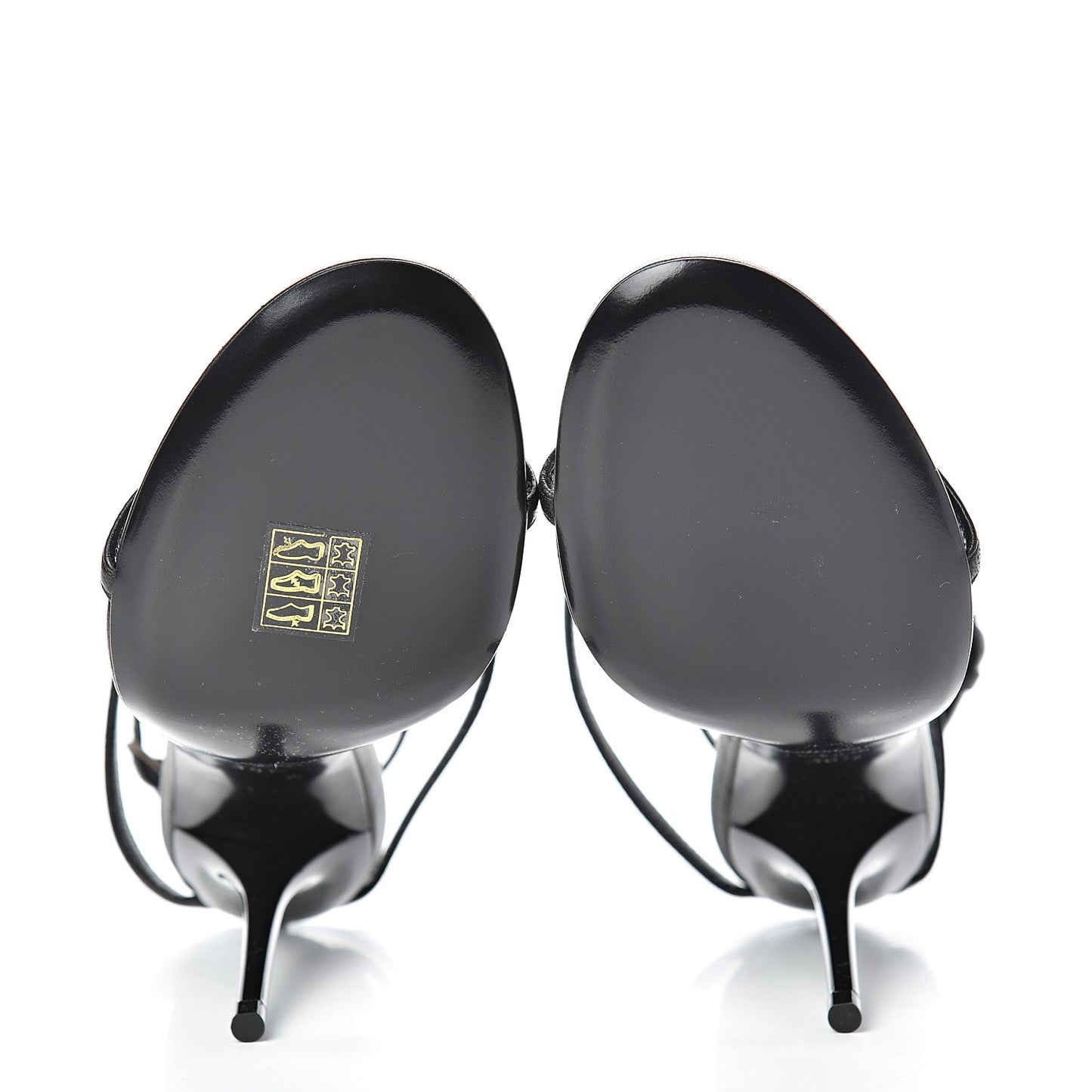 Calfskin Cassandra 110 Sandals 36.5 Black