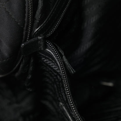 Prada Nylon Tessuto Impuntu Quilted Bowler Black 14 of 19