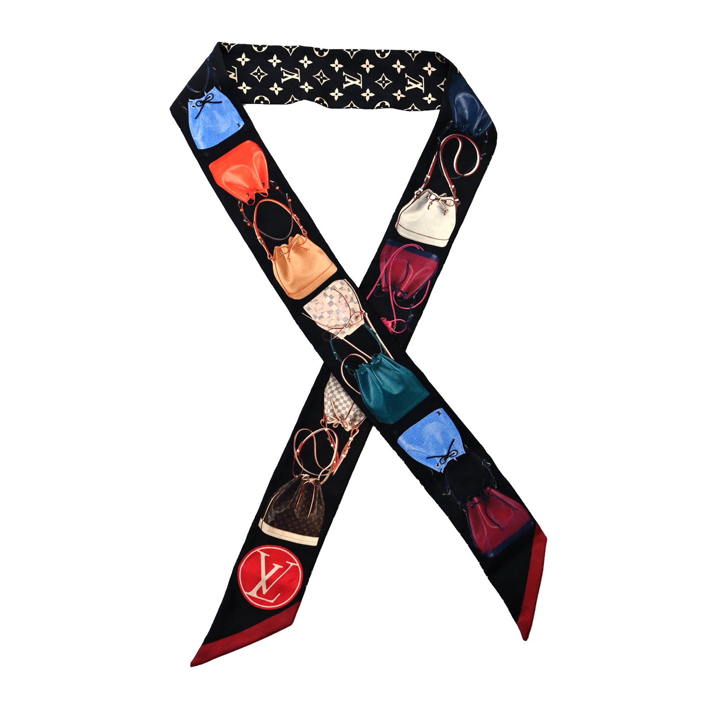 Silk Monogram Tribute To Noe BB Bandeau Black