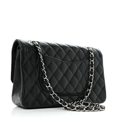 Chanel Caviar Quilted Medium Double Flap Black 3 of 12